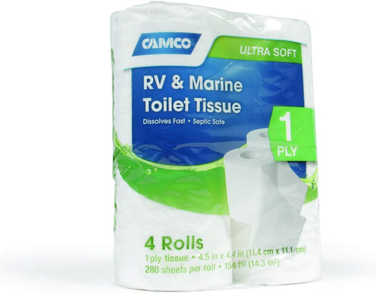 Buy 2, get 1 free - 1 Ply Toilet Tissue - RV Toilet Paper