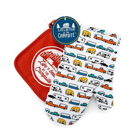Camco's Life is Better at the Campsite - Oven Mitt and Pot Holder