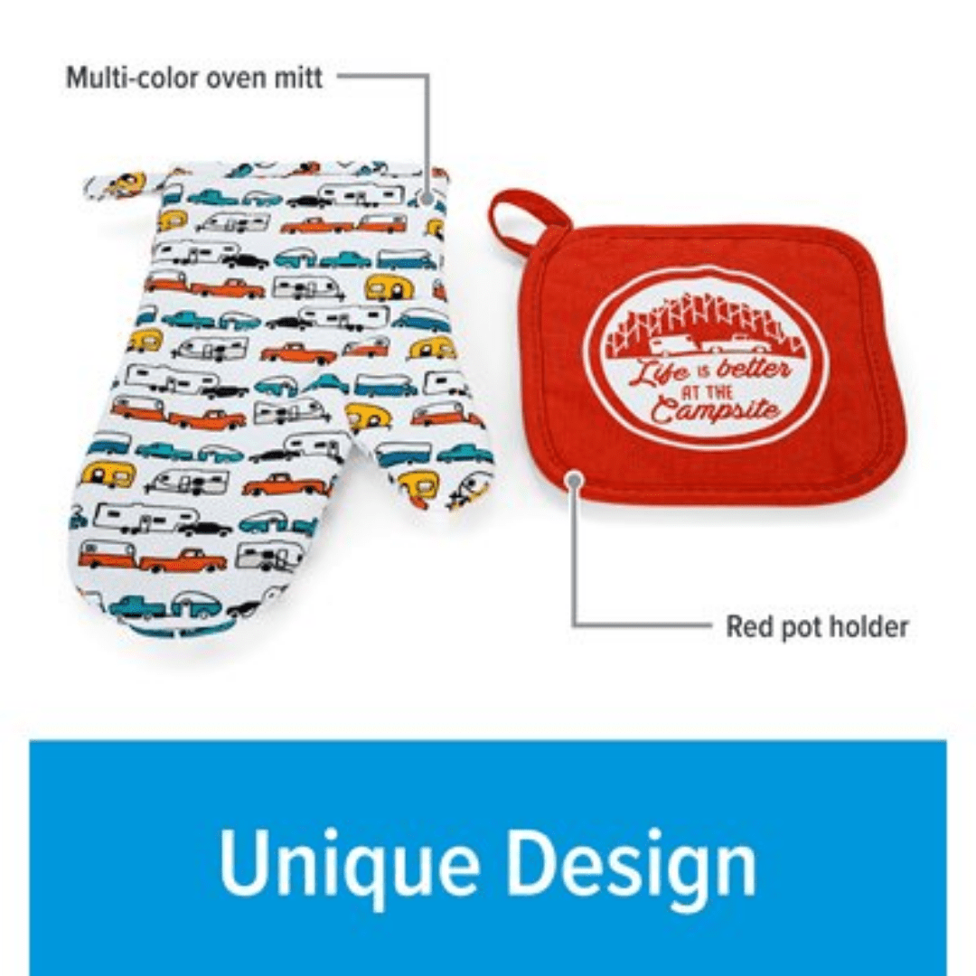 Camco's Life is Better at the Campsite - Oven Mitt and Pot Holder