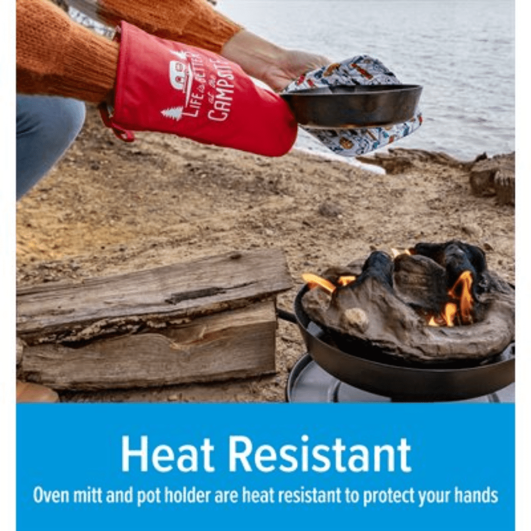 Camco's Life is Better at the Campsite - Oven Mitt and Pot Holder