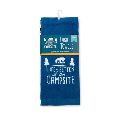 Camco's Life is Better at the Campsite - RV Dish Towel Set