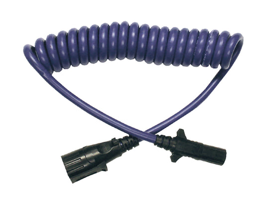 Blue Ox Trailer Wiring Connector Adapter; 7-Way Blade to 6-Way Pin