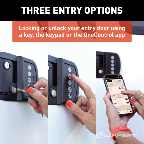 Bluetooth and Keypad Entry Door Handle