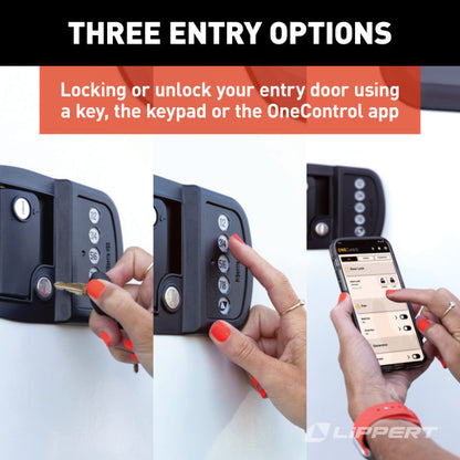 Bluetooth and Keypad Entry Door Handle