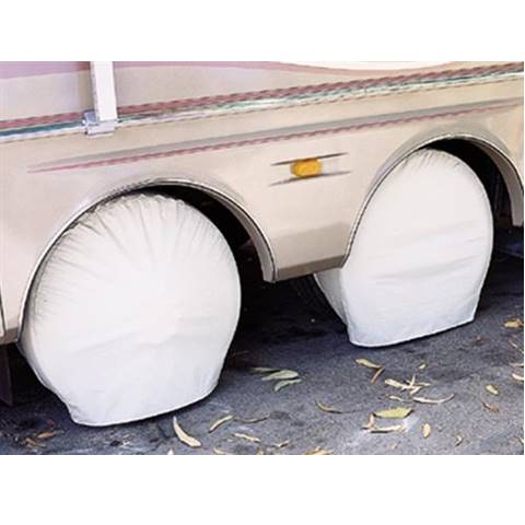 30 - 32" Diameter Tire Covers (Size 2) White - Set of 2